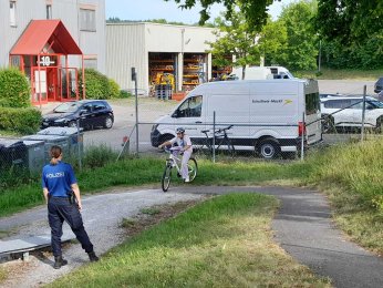 Verkehrsgarten mit der 4. Klasse