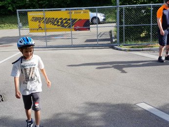 Verkehrsgarten mit der 4. Klasse