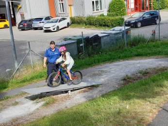 Verkehrsgarten mit der 4. Klasse